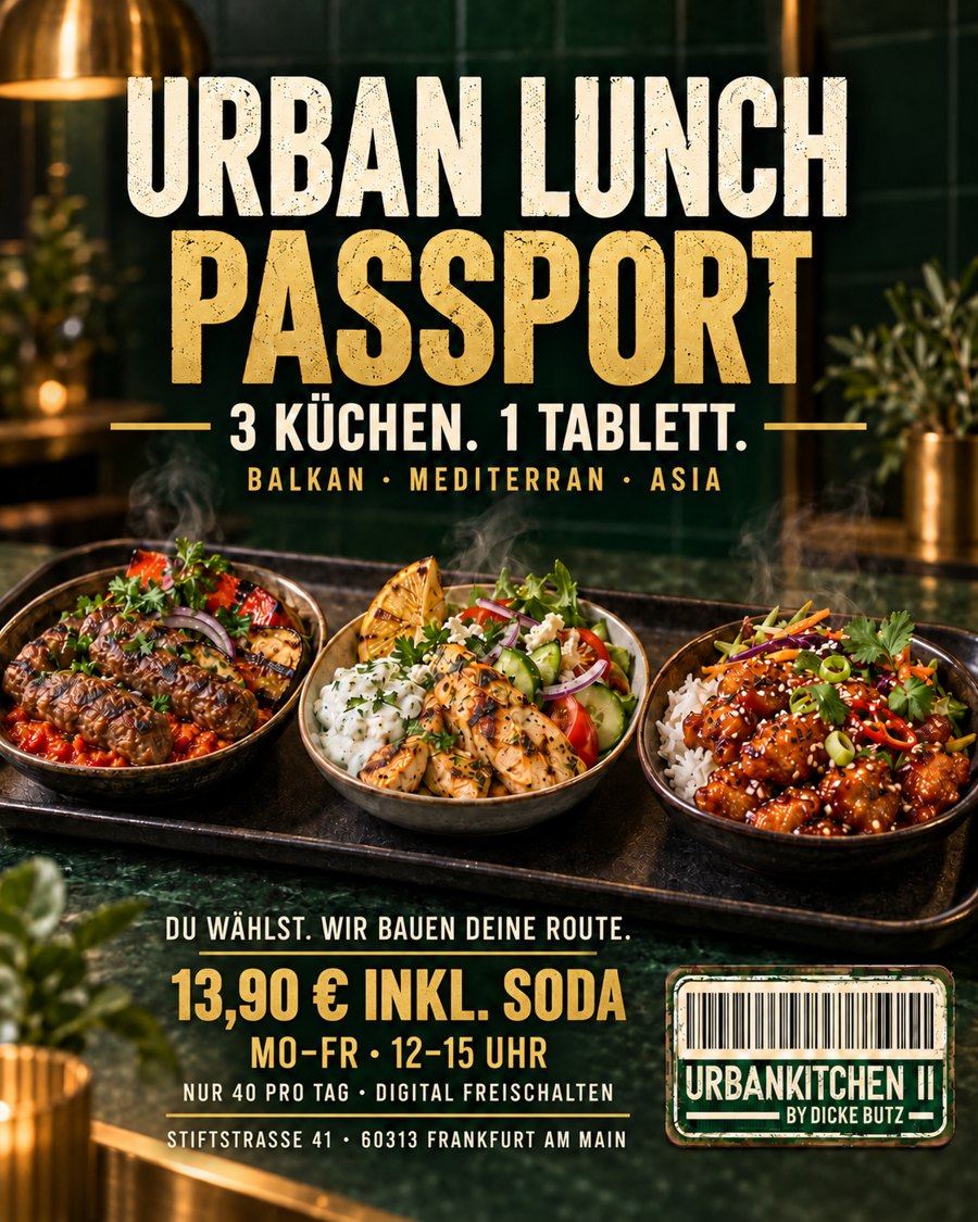 Urban Lunch Passport bei Urban Kitchen II by Dicke Butz